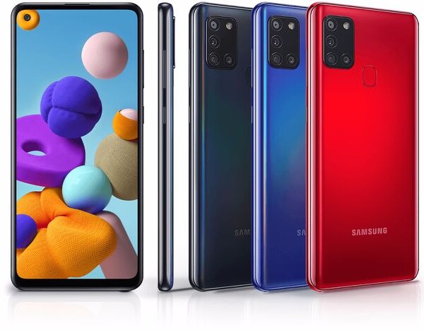 three samsung a21s