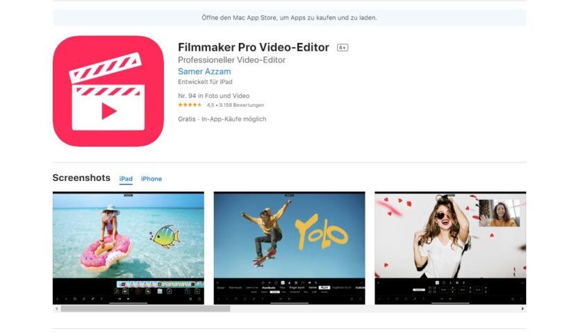 تطبيقات المونتاج Filmmaker Pro